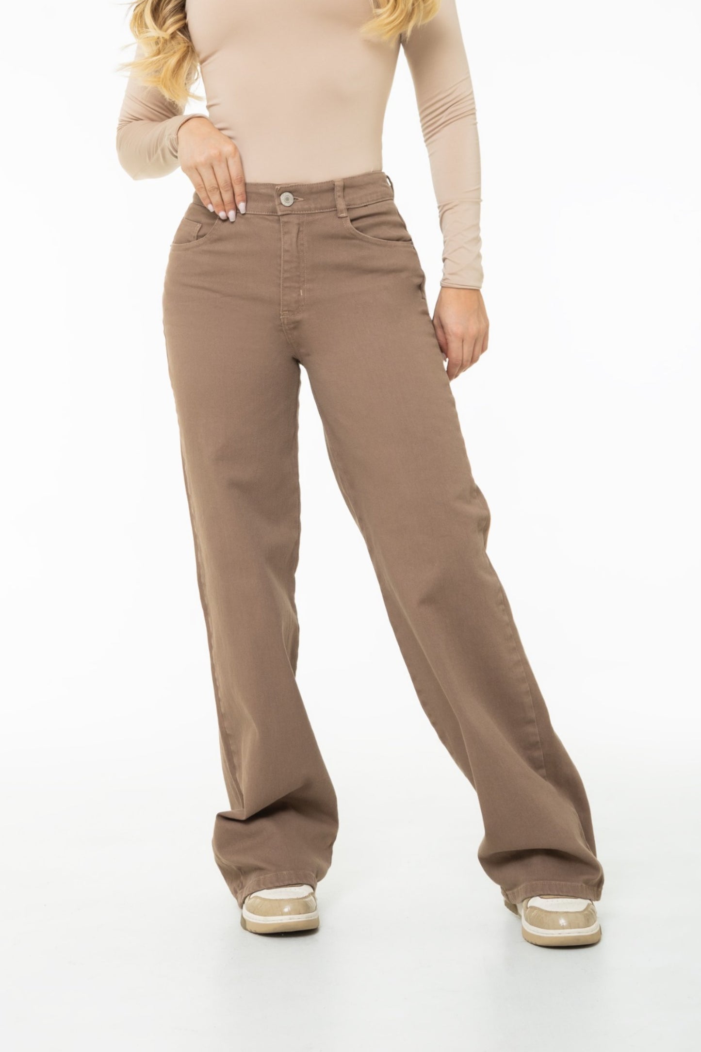 Jean Wide Leg Mocha Stretch REF 125412
