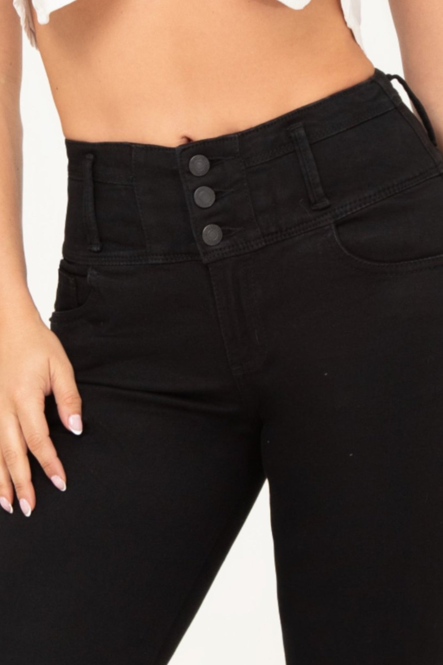 Jean Control Abdomen Stretch Negro REF 14419