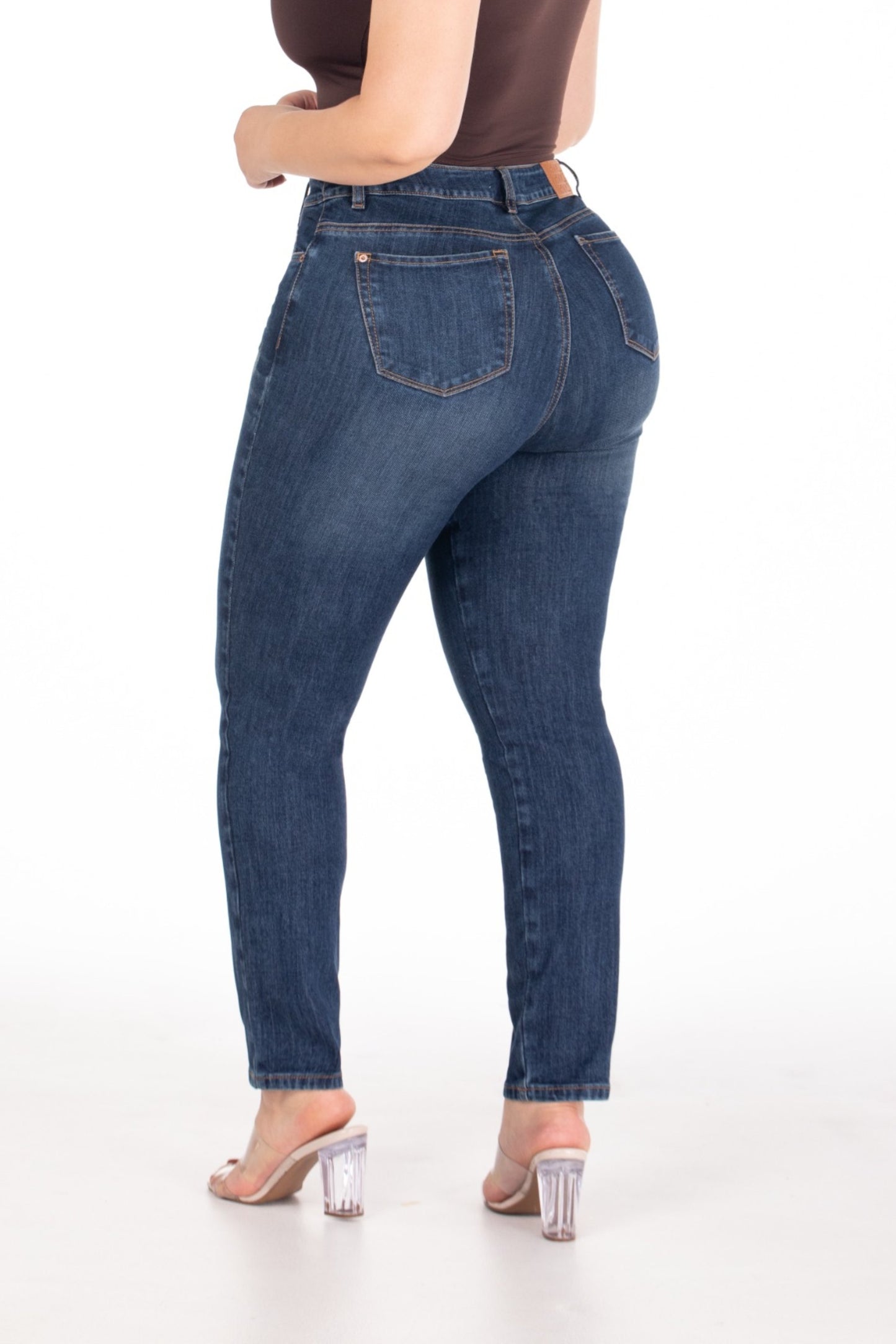 Jean Skinny Stretch Azul Oscuro REF 225202 Plus