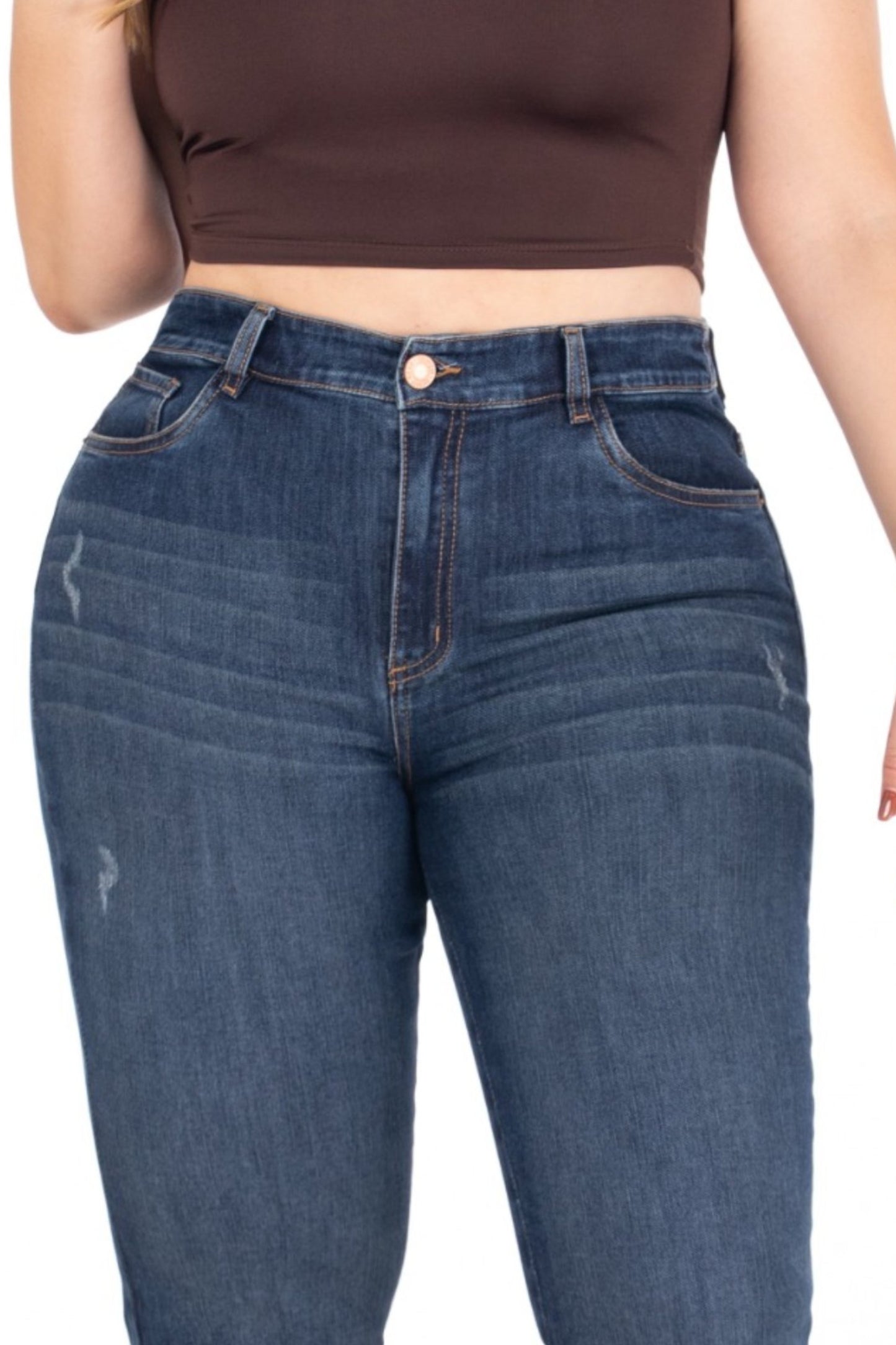 Jean Skinny Stretch Azul Oscuro REF 225202 Plus