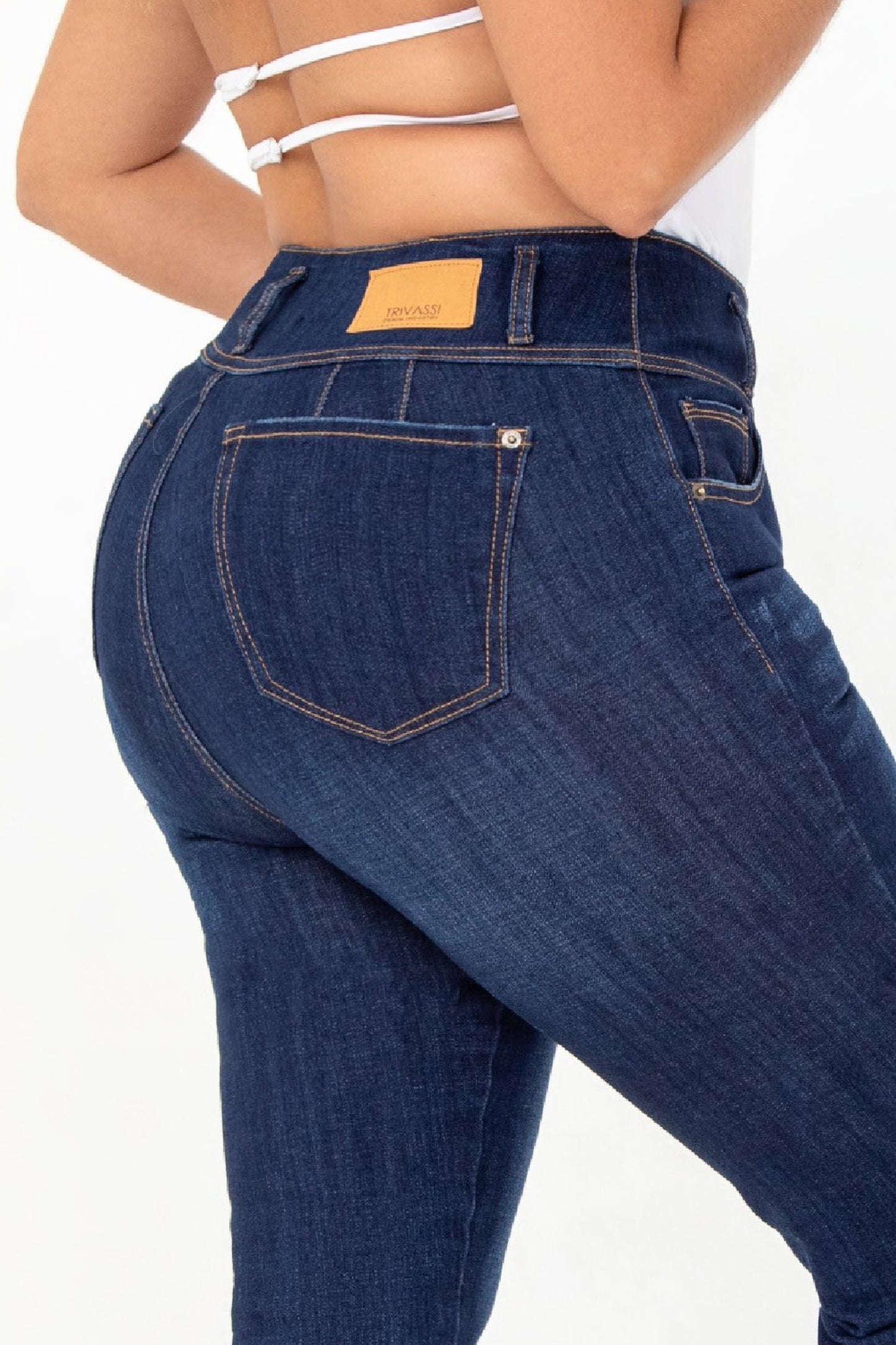 Jean Skinny Stretch Azul Medio REF 225103 Plus