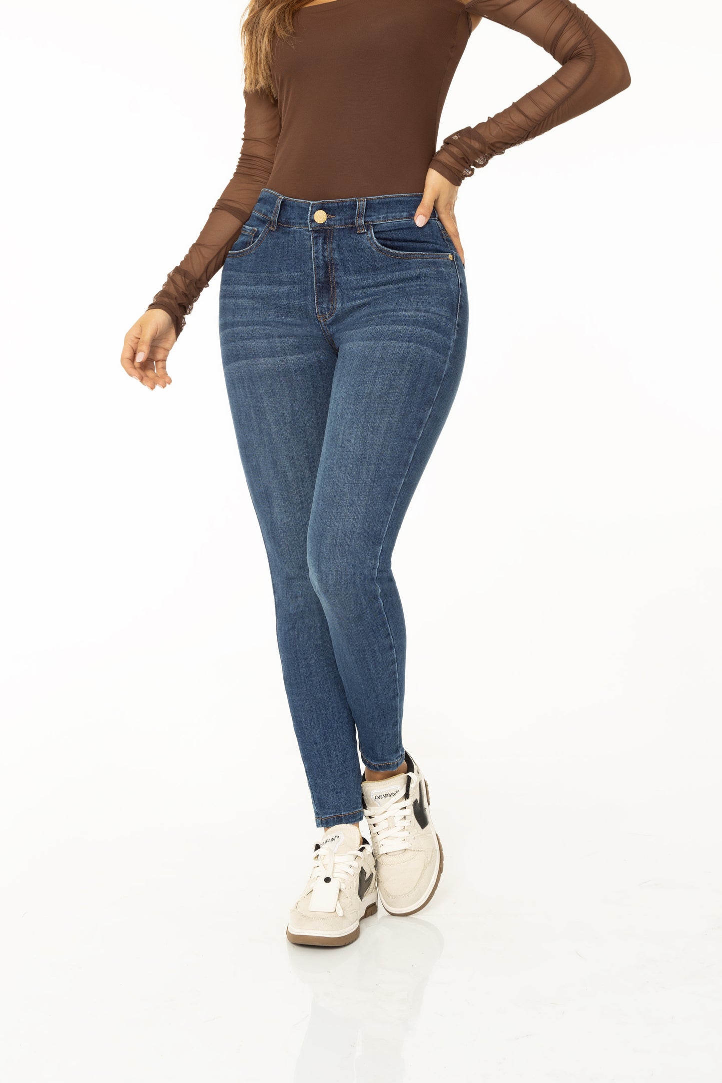 Jean Skinny Stretch Azul Medio