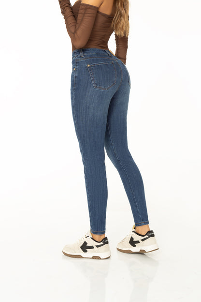 Jean Skinny Stretch Azul Medio