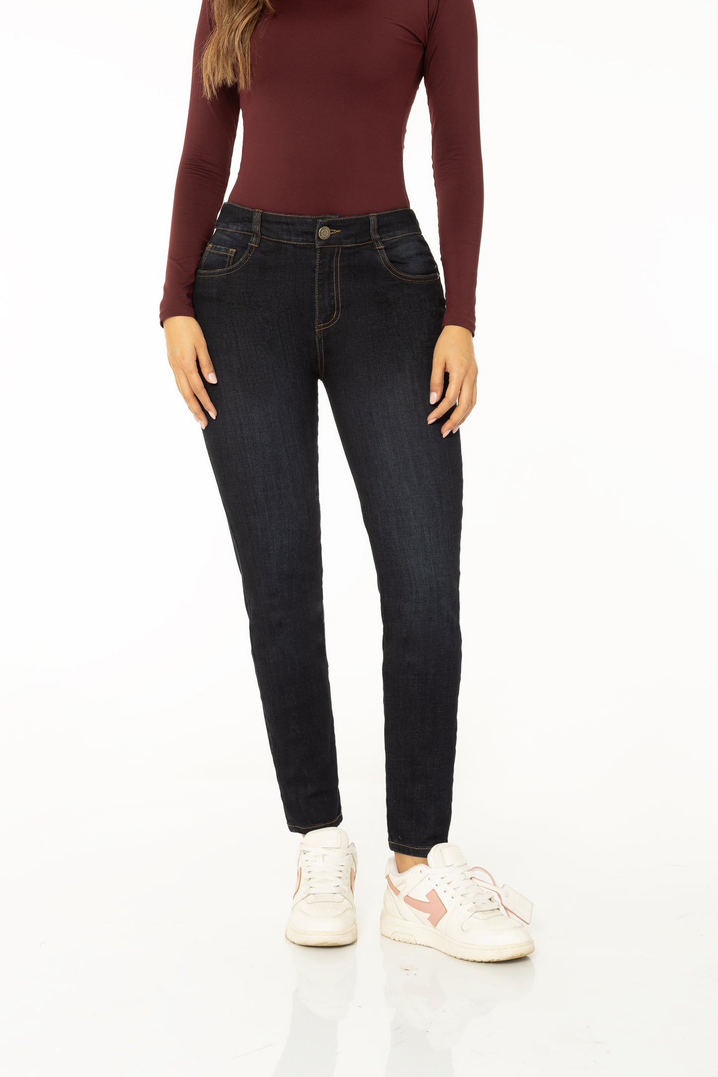 Jean Skinny Stretch Azul Oscuro