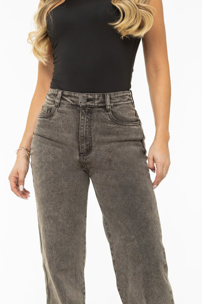 Jean Wide Leg Gris Strecth REF 125411