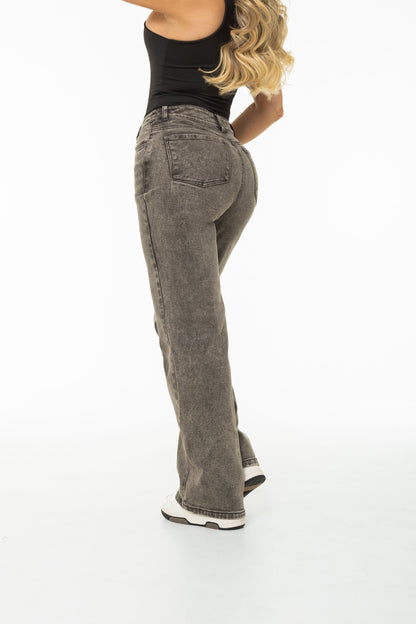 Jean Wide Leg Gris Strecth REF 125411