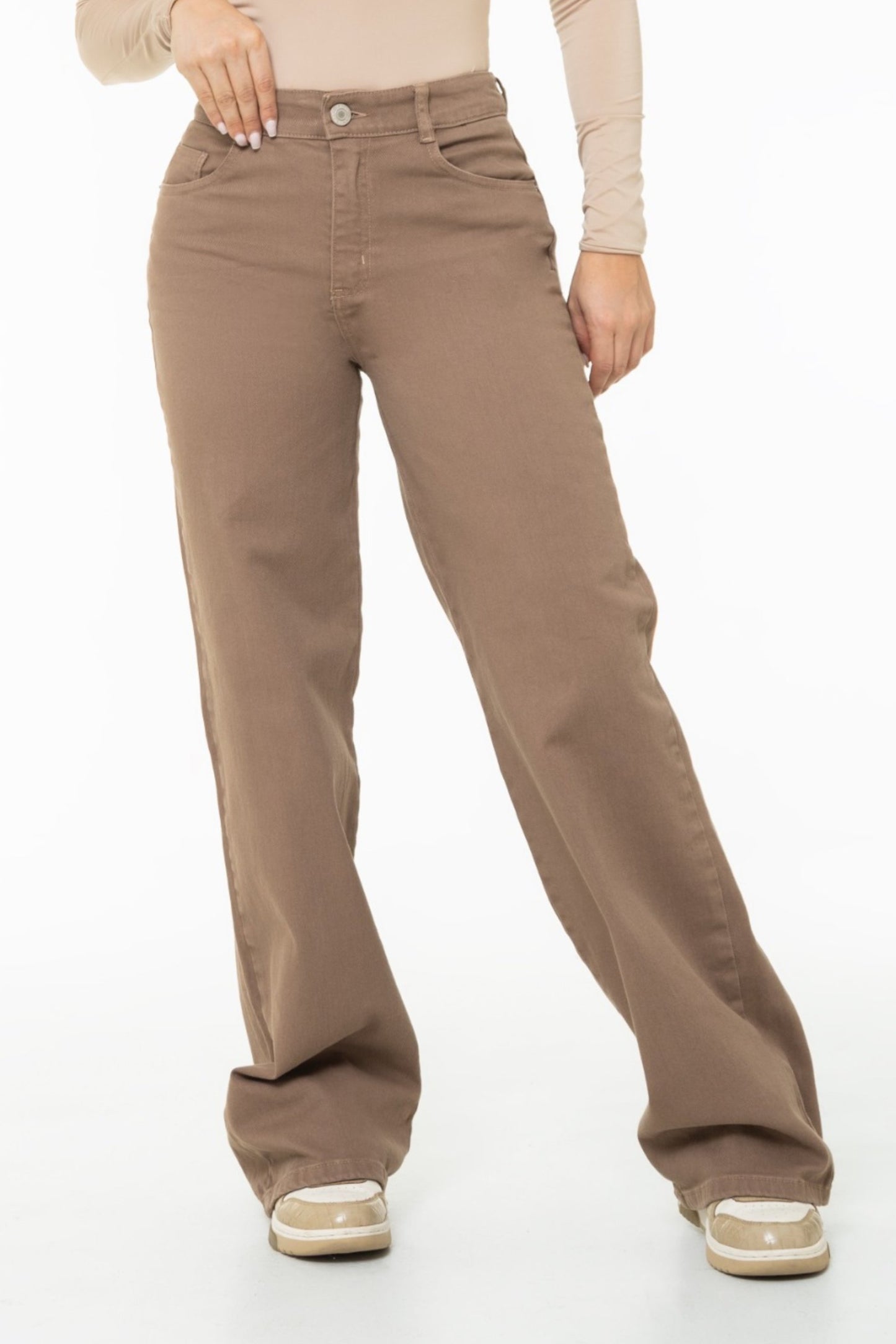 Jean Wide Leg Mocha Stretch REF 125412