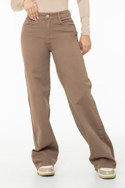 Jean Wide Leg Mocha Stretch REF 125412