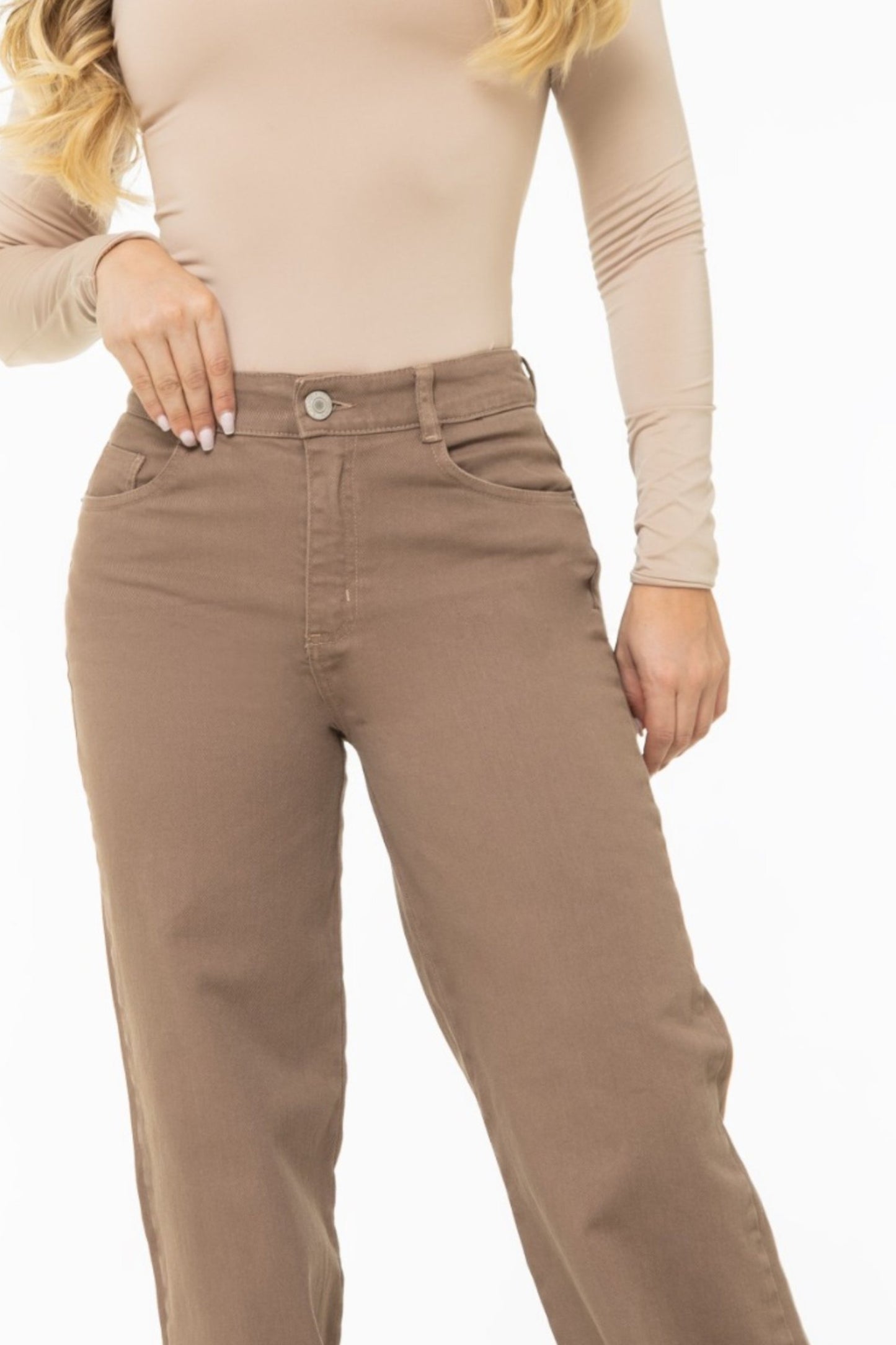 Jean Wide Leg Mocha Stretch REF 125412