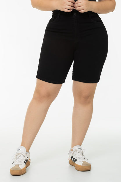 Bermuda Stretch Negra REF 225406 Plus