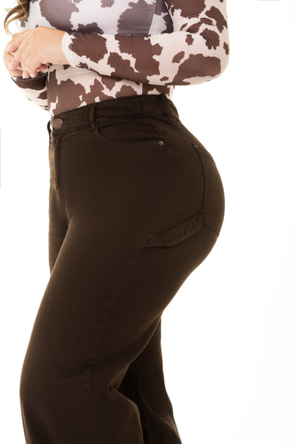 Jean Wide Leg Café Stretch REF 225509 Plus