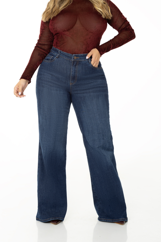 Jean Semi Flare PLUS Stretch