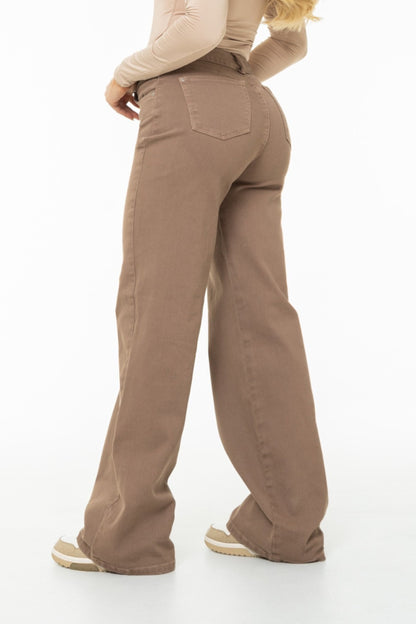 Jean Wide Leg Mocha Stretch REF 125412