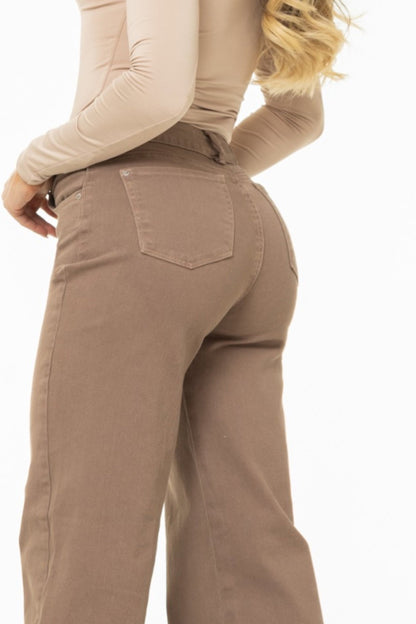 Jean Wide Leg Mocha Stretch REF 125412
