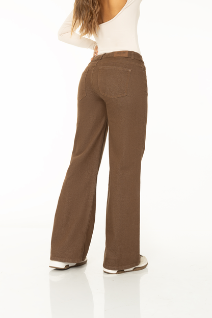 Jean Wide Leg Café Stretch
