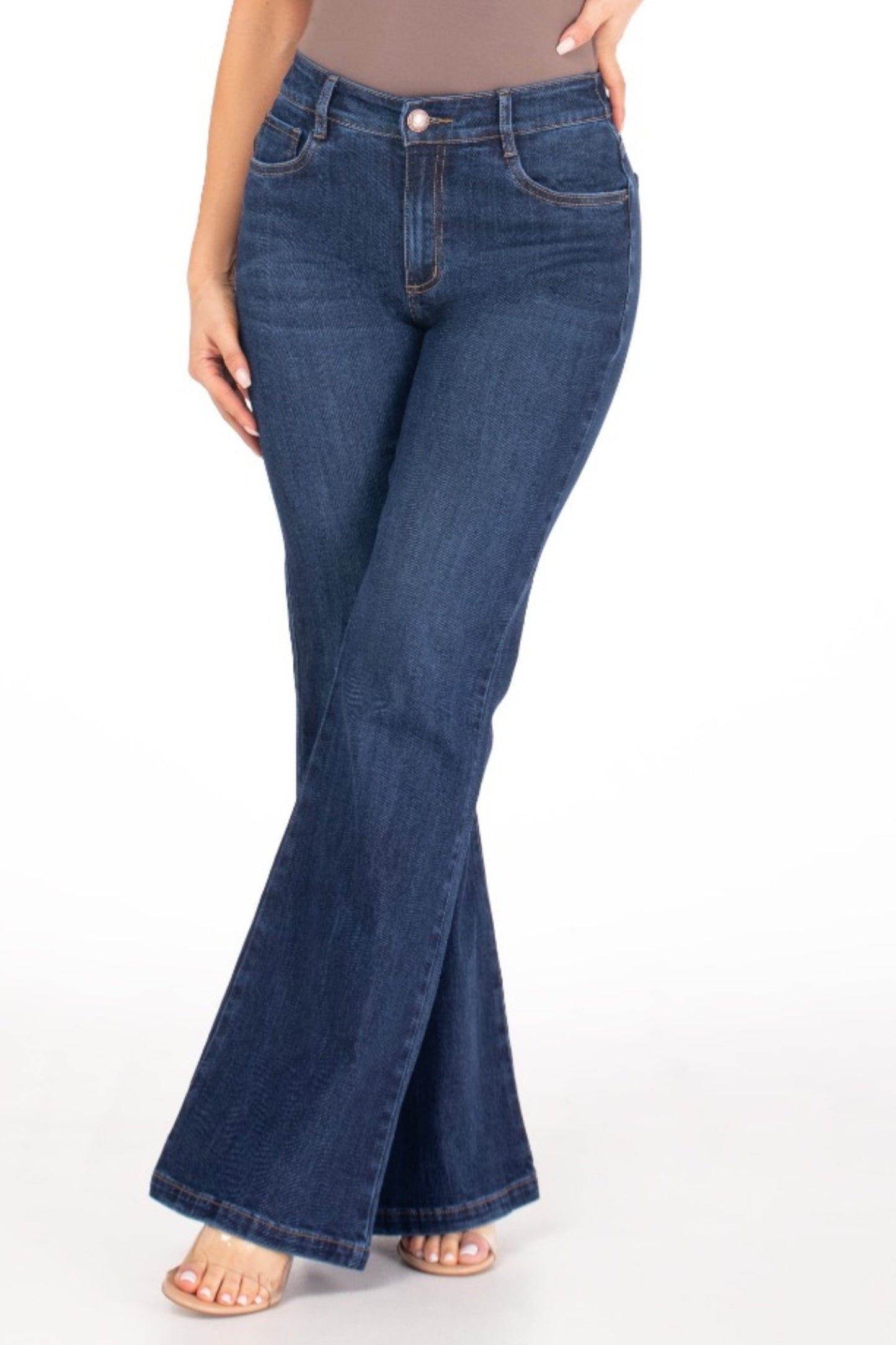 Jean Flare Stretch Azul Oscuro REF 125214