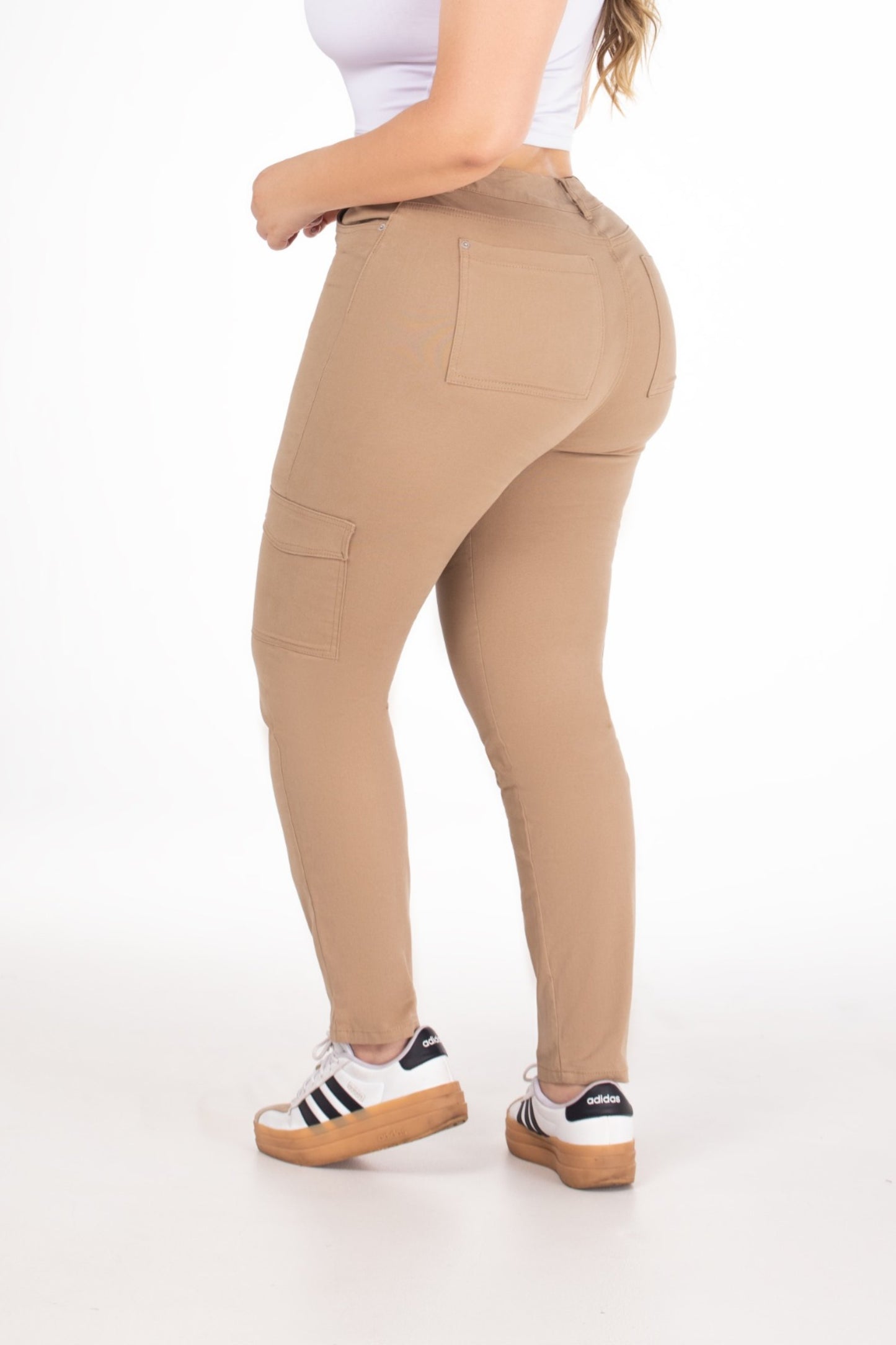 Jean Jogger Cargo Stretch Kaki REF 225209 Plus
