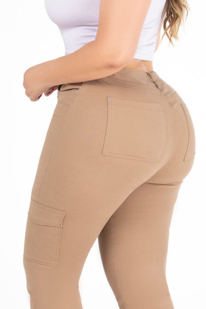 Jean Jogger Cargo Stretch Kaki REF 225209 Plus