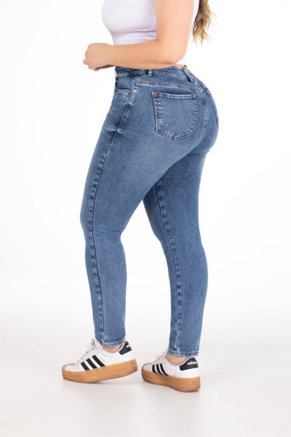 Jean Skinny Stretch Azul Medio REF 225201 Plus