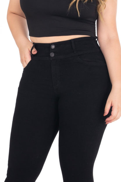 Jean Skinny Stretch Negro REF 225208 Plus