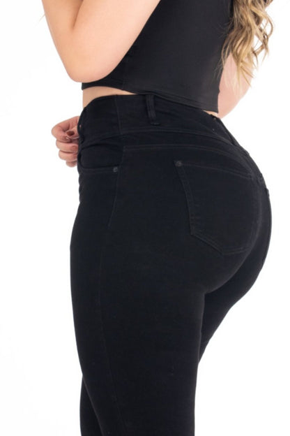 Jean Skinny Stretch Negro REF 225208 Plus